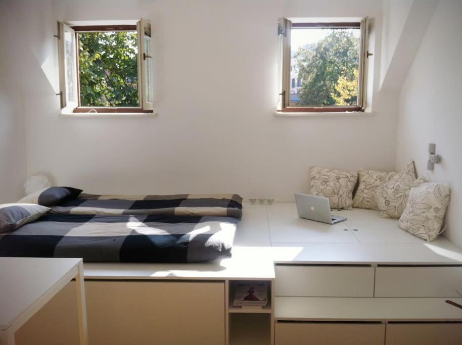 The Cute, Sunny Apartment In The Center +P Ljubljana Bagian luar foto